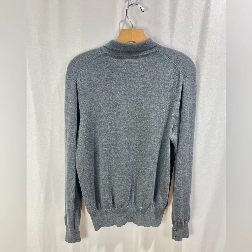 Club Monaco 100% Wool Long Sleeve Polo Sweater Size M - Picture 3 of 6